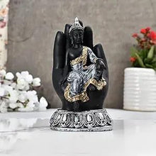 Load image into Gallery viewer, Handcrafted Sitting Buddha on Palm Decorative Showpiece Figurine