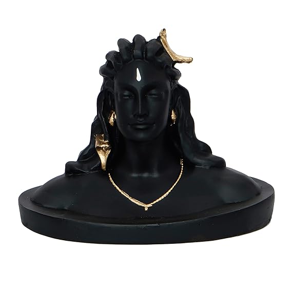 Merak Arts Decorative Showpiece - 11 cm (Polyresin, Black)