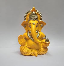 Load image into Gallery viewer, Mango Terracotta Finish Ganesha for Car Dashboard Home Decor Gifting Diwali Birthday Festivals 3.5 x 2 Inches