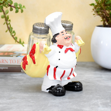 Load image into Gallery viewer, ParthNest Chef Holding Cart Salt and Pepper Shaker Holder