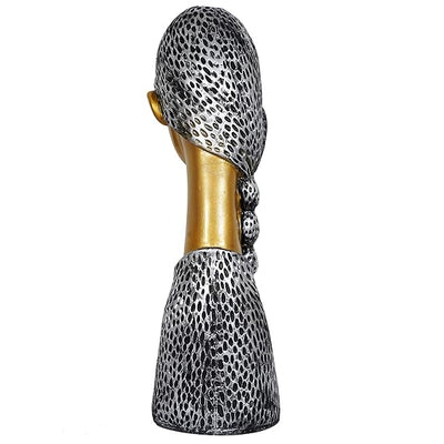 ParthNest Polyresin Welcome Lady Showpiece for Home and Office Decor - Perfect for Shelves (14