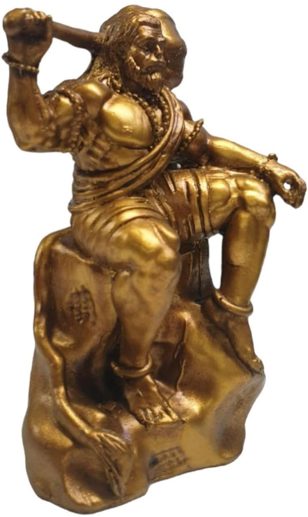 Merak Arts Bahubali Hanuman Idol |HanumanJi Murti for car | Lord Hanuman Idol | Lord Hanuman Statue (10 cm)