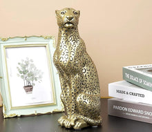 Load image into Gallery viewer, Pure Home and Living Resting Leopard Figurine 11x10x28 CM