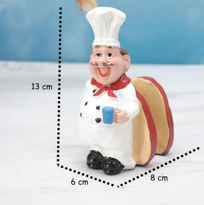 Set of 2 Delightful Chefs Toothpick Holder and Tissue Paper Holder Stand for Kitchen, Home Decor, Office, Restaurant, Tissue Organizer for Dinner Tables (Tissue paper holder combo)