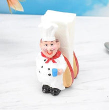 Load image into Gallery viewer, Set of 2 Delightful Chefs Toothpick Holder and Tissue Paper Holder Stand for Kitchen, Home Decor, Office, Restaurant, Tissue Organizer for Dinner Tables (Tissue paper holder combo)