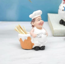 Load image into Gallery viewer, Set of 2 Delightful Chefs Toothpick Holder and Tissue Paper Holder Stand for Kitchen, Home Decor, Office, Restaurant, Tissue Organizer for Dinner Tables (Tissue paper holder combo)