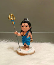 Load image into Gallery viewer, Merak Arts Baal Shiv JI Cute Littel Baal Shiv Idol Status Decorative Showpiece - 11 cm (Polyresin, Resin, Multicolor)