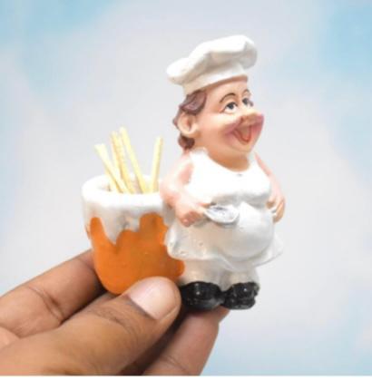 Set of 2 Delightful Chefs Toothpick Holder and Tissue Paper Holder Stand for Kitchen, Home Decor, Office, Restaurant, Tissue Organizer for Dinner Tables (Tissue paper holder combo)