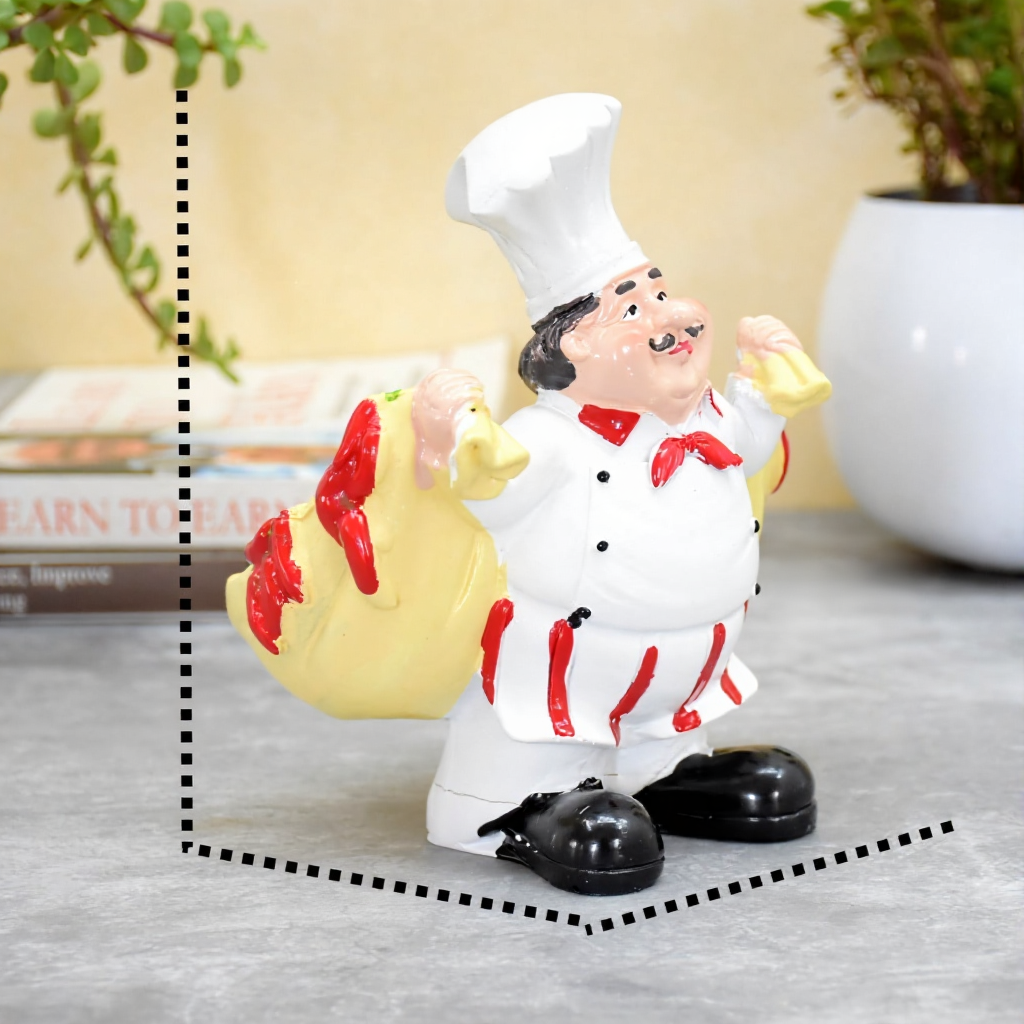 ParthNest Chef Holding Cart Salt and Pepper Shaker Holder