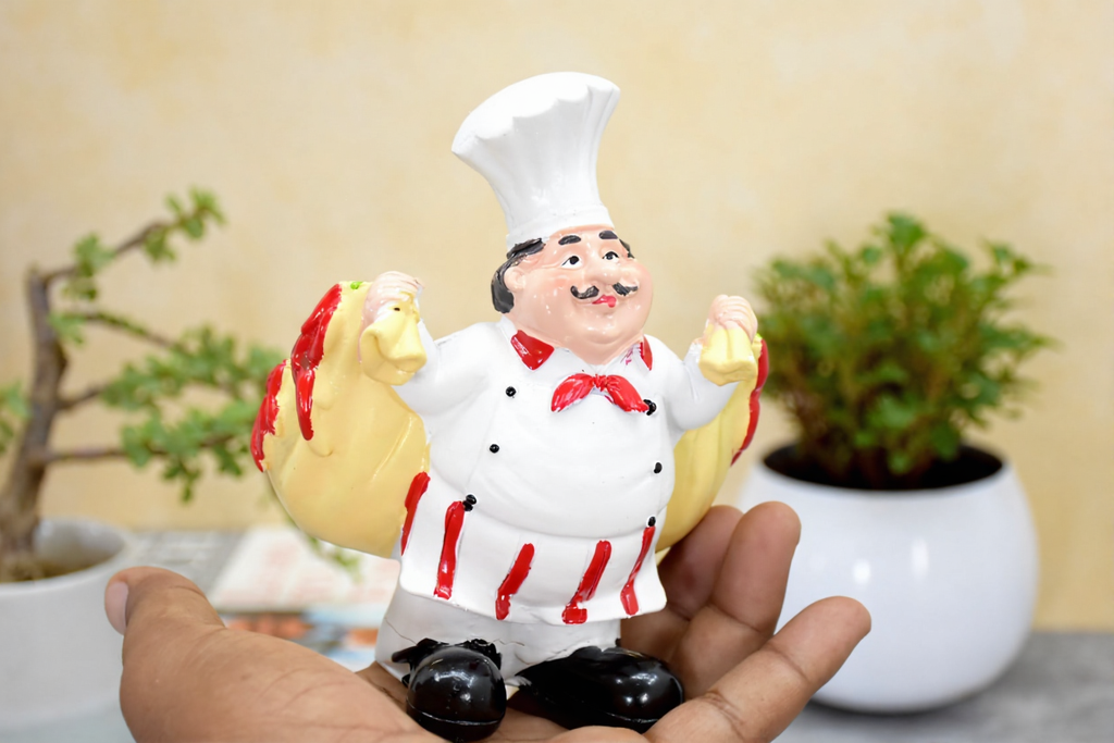 ParthNest Chef Holding Cart Salt and Pepper Shaker Holder