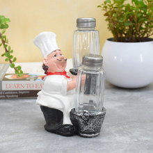 Load image into Gallery viewer, ParthNest Laughing Chef Salt and Pepper Shaker Holder